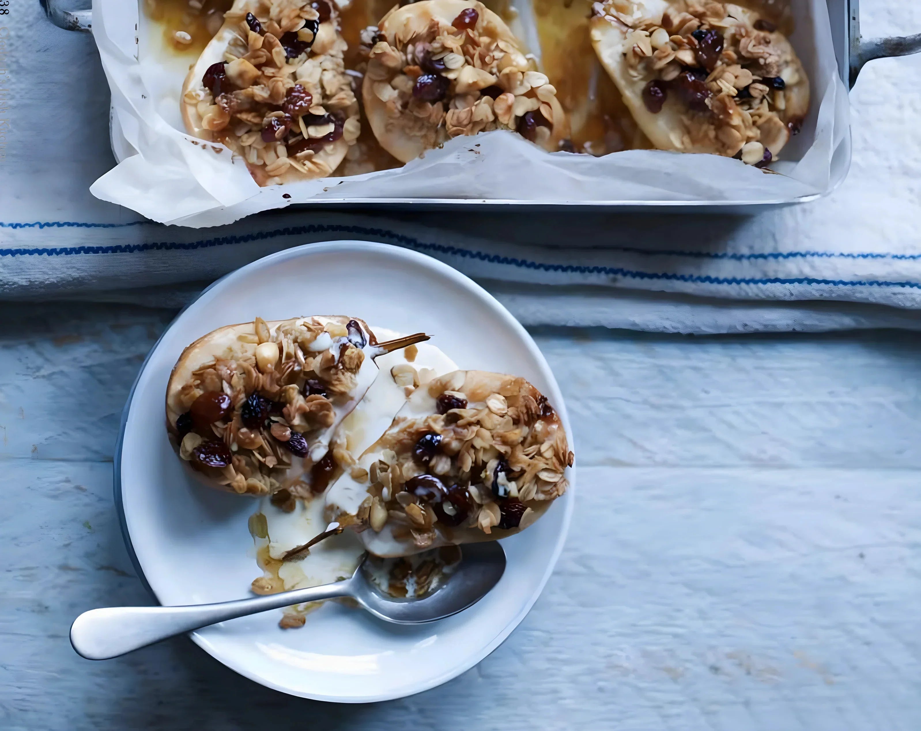 Baked Oaty Pears
