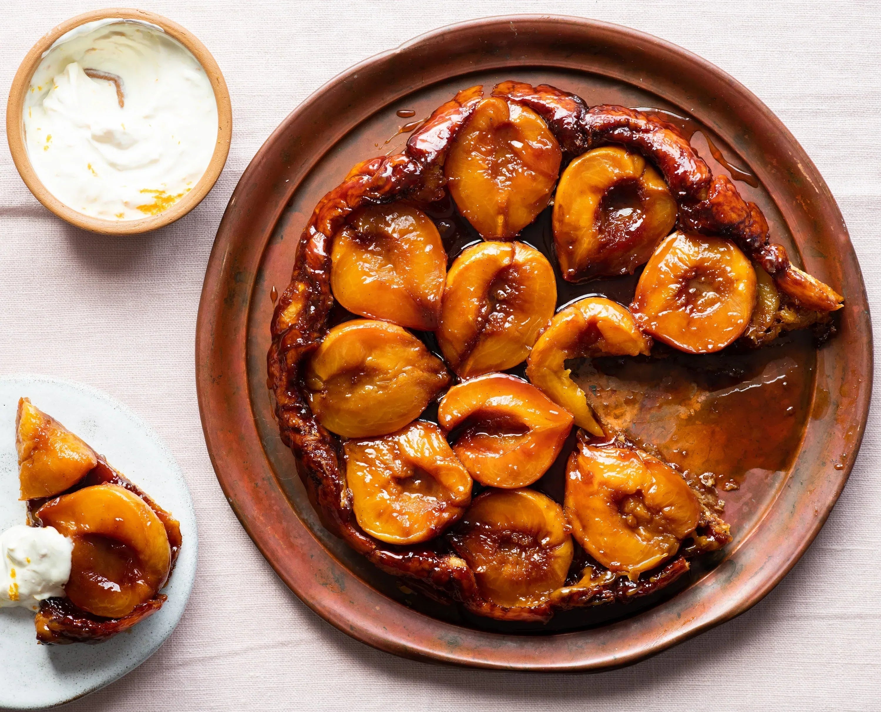 Peach Tarte Tatin