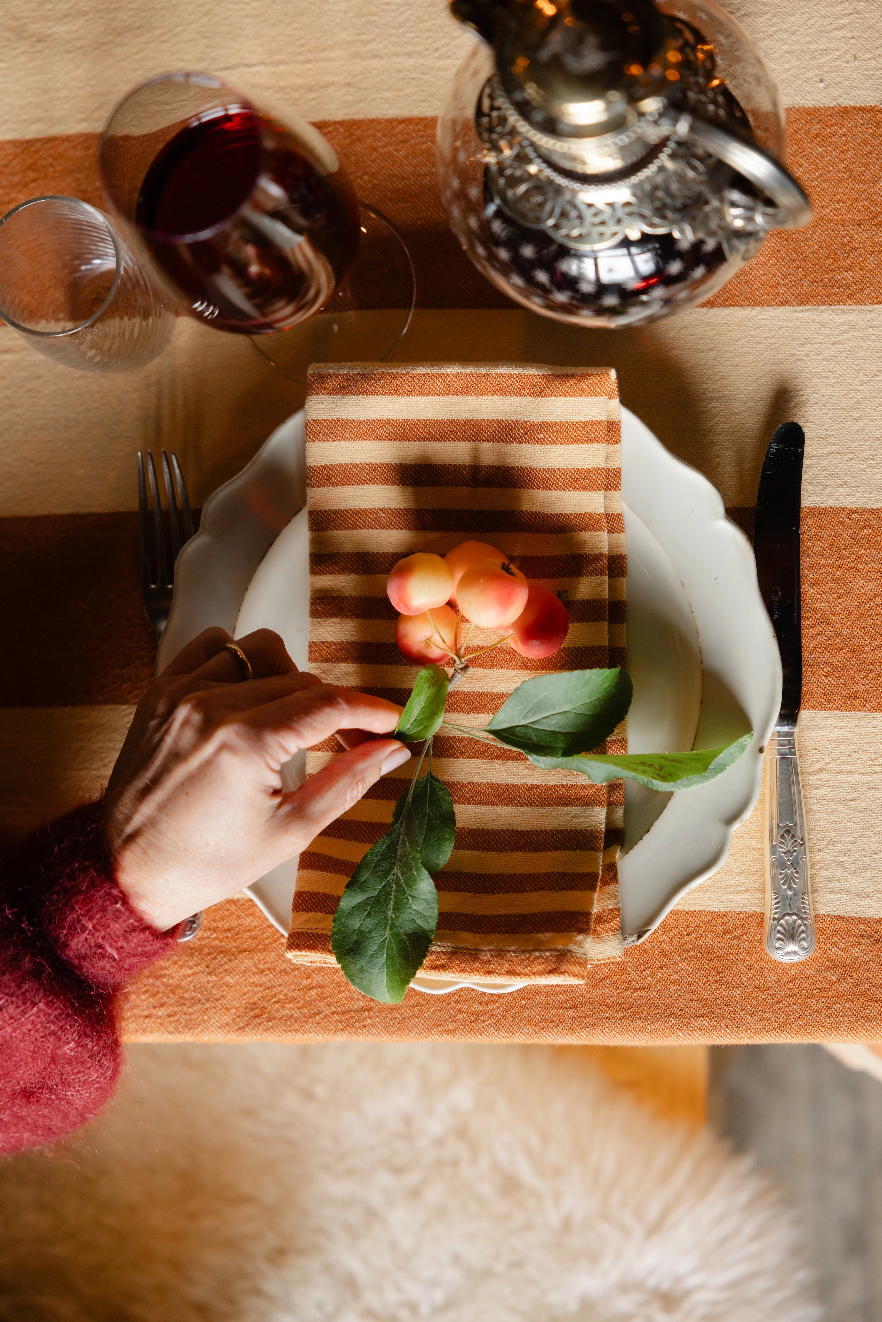 Set of 4 Caramel & Honeycomb Napkins