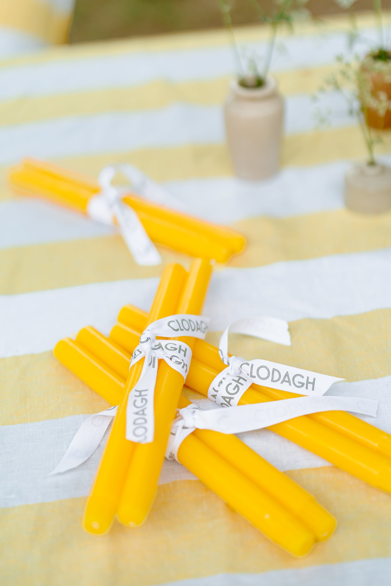 Yellow Dining Candles
