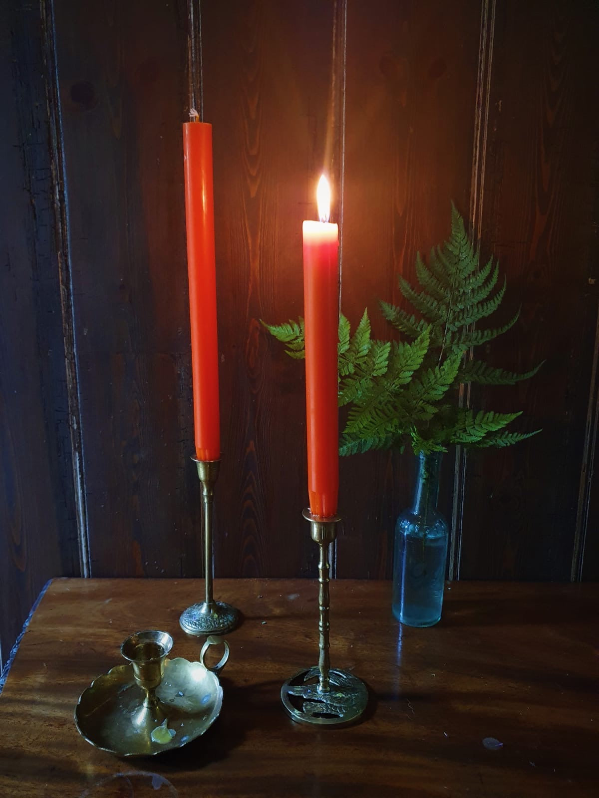 Orange Dining Candles