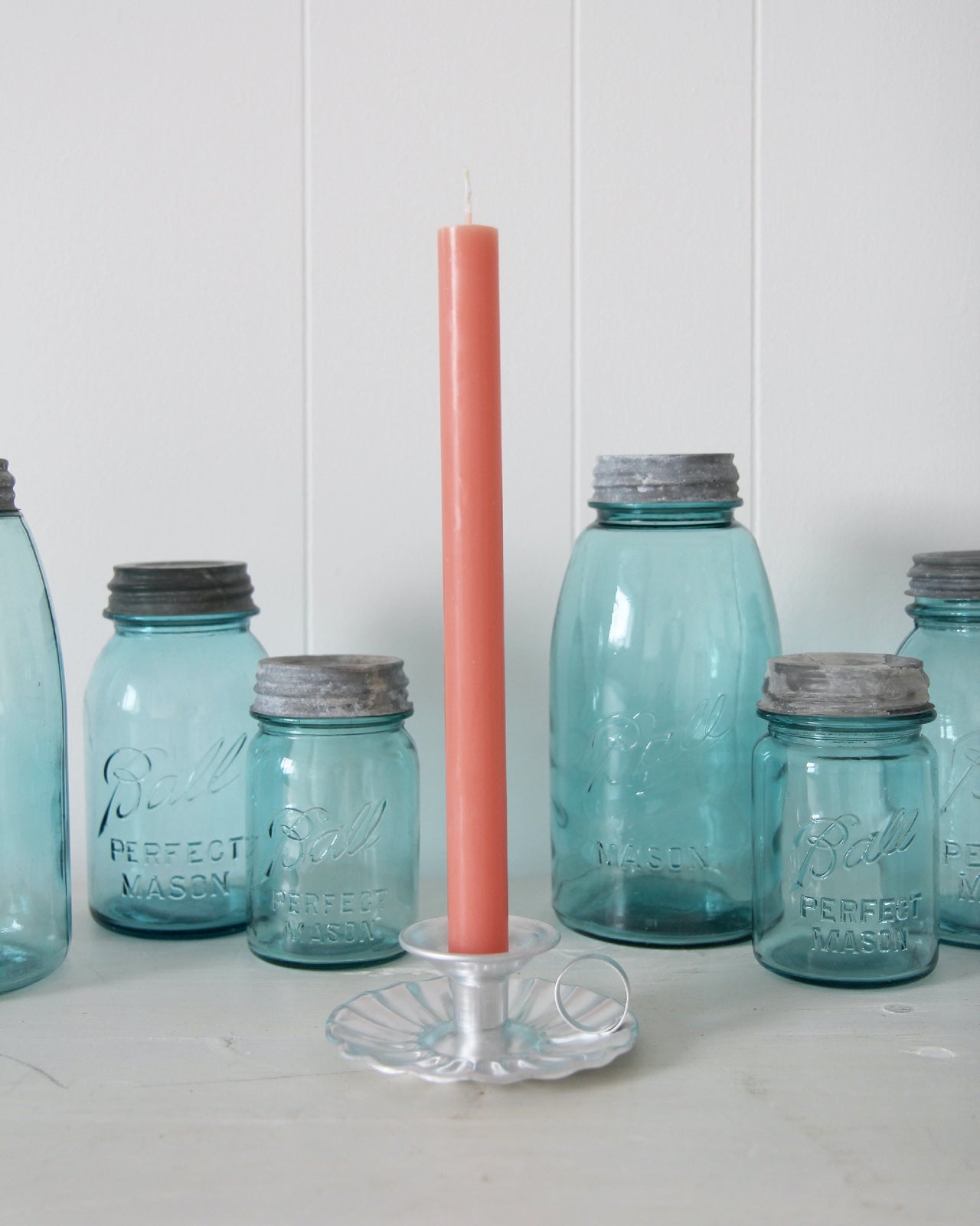 Peach Dining Candles