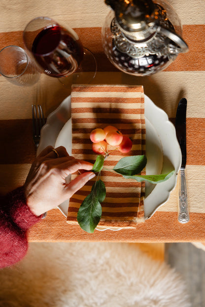 Set of 4 Caramel & Honeycomb Napkins