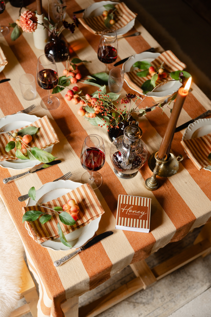 Caramel & Honeycomb Table Linen Set
