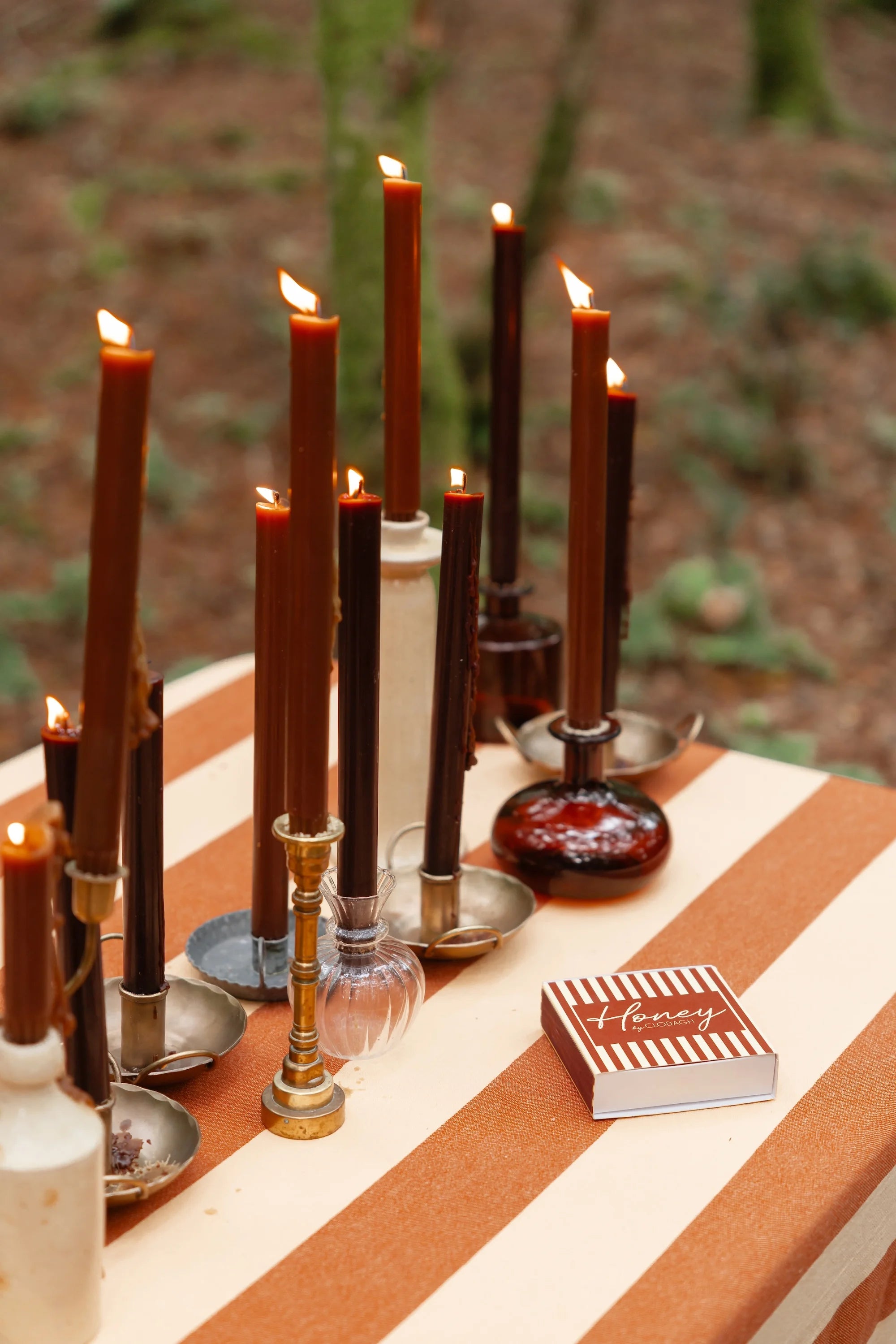 Caramel Dining Candles