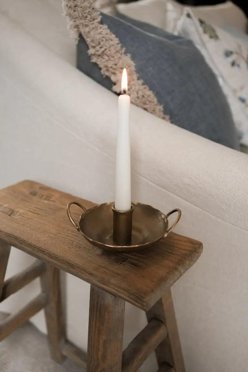 Brass Candle Holder with Handles